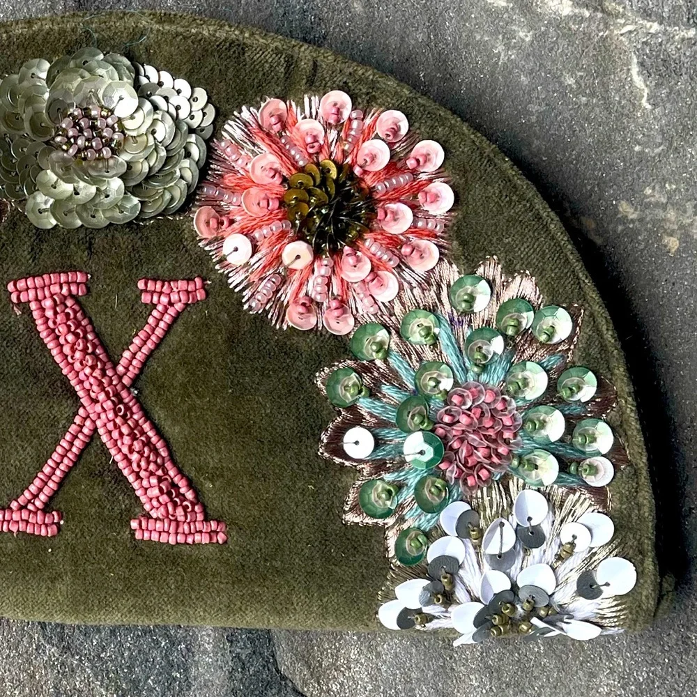 Monogram Crescent Pouch
